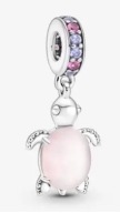 Zawieszka Różowy Żółw Morski Murano 2022