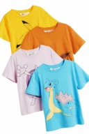 Pokemony H&M T-SHIRT r. 110/116_4 sztuki