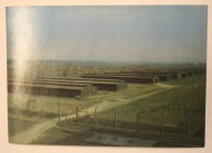 OŚWIĘCIM - BRZEZINKA, AUSCHWITZ - BIRKENAU. Widok ogólny obozu męskiego