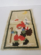 VINTAGE KILIM MAKATKA HAFTOWANA DO POWIESZENIA SKANDYNAWSKA ORYGINALNA