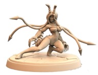 Silken Horror Kobieta Robak Pinup A RPG Druk 3D NSFW