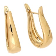 86496 Kolczyki stal chirurgiczna 316L pozłacane 18k mat połysk