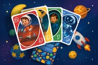 Personalizowane Karty Kosmos Twoje zdjęcia na kartach i pudełku prezentowe