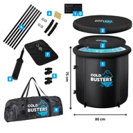 BECZKA DO MORSOWANIA WANNA LODOWA PRO+ XXL 85*80cm MORSOWANIE LÓD ZIMA