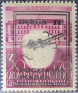 Niemcy stary znaczek z nadrukiem Dęblin (2/13