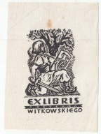 EXLIBRIS CZESŁAWA WITKOWSKIEGO PIASTOWSKI WOJ