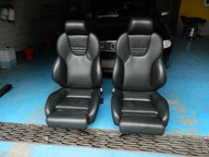 FOTELE RECARO AUDI S4 A4 RS4 B5 SKÓRA CZARNE PODGRZEWANE EUROPA STAN BDB