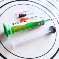 RL-403 RELIFE 35g 10ml Pasta lutownicza Płynna Cyna topnik Sn63/Pb37 +IGŁY+