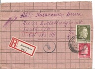 UKRAINA -TRZECIA RZESZA -koperta -obieg KAMENSKOJE -erka 1942 rok