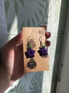 Kolczyki Stardew Valley - star drop, mini - rękodzieło, stal