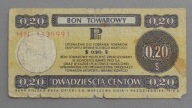 20 centów BON PEWEKS-u z 1979 roku seria HN