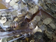 OKAZJA Zestaw 10 Woreczków menniczych 5 groszy 2022 rok Super Niski Nakład