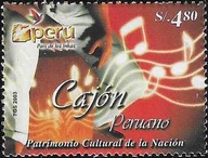 Peru 2003 Znaczek 1860 ** muzyka cajon instrumenty muzyczne