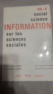 Social science information August 1968