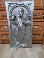 STARA OLBRZYMIA PLAKIETA ŚW. ANDRZEJ 6,9kg