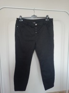 spodnie dżins yessica c&a 48 proste ze średnim stan czarne strecz