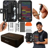 ZESTAW ŚRUBOKRĘTÓW PRECYZYJNYCH SOLIDNE 133w1 TORX BITY WKRĘTAKI + ETUI