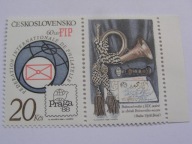 Czechosłowacja - WF PRAGA '88 - Mi. 2864 ( z bl.67 A ) z przywieszką**