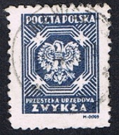 1946 Polska Fi U21IIB - przesyłka urzędowa zwykła