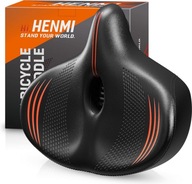 HENMI Siodełko rowerowe, miękkie, uniseks, z amortyzacją mtb b354