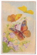 Motyle Kwiaty lata 40 Chromolit POLSKA