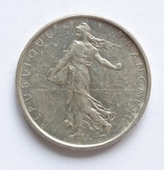 Francja 5 Franków 1962r. Typ Siewczyni Ag 12