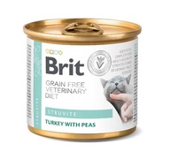 BRIT Veterinary struvite karma dla kota na drogi moczowe indyk&groszek 200g