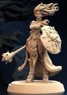 Female Night Keeper Vampire Lord Wampirzyca Undead Pinup D RPG Druk 3D NSFW