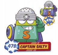 SUPER ZINGS THINGS FIGURKA SASZETKA 7 ***CAPTAIN SALTY ZIELONY 478***