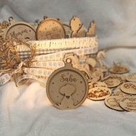 Bombka PIES na choinkę Ozdoba z imieniem Personalizowana zawieszka