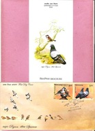 Indie 2010, FDC + INFO st.Kanpur, ptaki, gołąb, wróbel