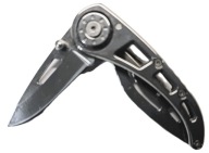 Solidny Nóż Składany "Szkieletowy" EDC – Cały ze Stali!