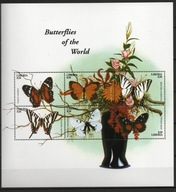 LIBERIA motyle Mi 4123-8**+bl 417**