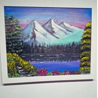 Obraz GÓRY NAD JEZIOREM 45x55cm