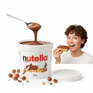 NUTELLA 3kg Oryginalny Krem Czekoladowy WIADRO GASTRONOMIA do gofrów HIT!