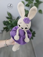Króliczek na szydełku zając lalka prezent HANDART