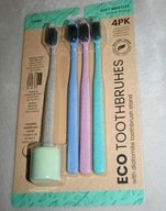 DIATOMITOWA PODSTAWKA + 4 sztuki ECO SZCZOTECZKA DO ZĘBÓW BIO ZESTAW LINDO