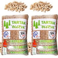 2x PELLET OLCZYK PELET DRZEWNY 15KG PALIWO OPAŁ WYSOKOKALORYCZNY DO PIECA
