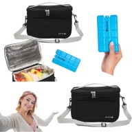 TORBA TERMICZNA TERMOIZOLACYJNA NA PLAŻĘ PODRÓŻNA TURYSTYCZNA WKŁAD MROŻĄCY