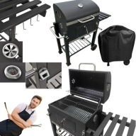 MOBILMY GRILL OGRODOWY WĘGLOWY ANGULAR ŻELIWNY RUSZT POKRYWA POKROWIEC