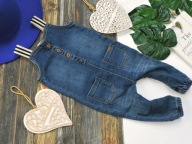 Minymo - ogrodniczki jeans lampas r 68