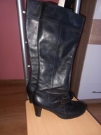 Kozaki Clarks 38,5 skóra naturalna botki jak nowe