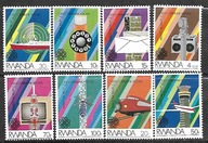 RUANDA - Światowy Rok KomunikacjiI1984 ** Mi 1259-66 (3046)