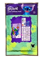 Upominki do Rozdawania Dzieci Mini Zestaw do Kolorowania + Naklejki STITCH