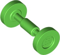 LEGO 2496 koła do deskorolki Bright Green 2szt N