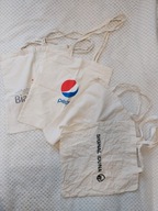 Torby na zakupy, bawełna, 4 szt