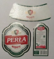 ETYKIETA PIWO PERŁA EXPORT BROWAR LUBLIN + KONTRA I KRAWATKA