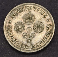 Mauritius - 1/4 rupees 1978