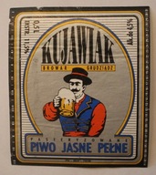 ETYKIETA - BROWAR GRUDZIĄDZ - KUJAWIAK - PIWO JASNE PEŁNE - PASTERYZOWANE