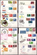 CEPT Europa FDC 1961 rocznik komplet z Cyprem 1962